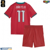 Otroški Nogometni dresi Portugalska Joao Felix #11 Domači SP 2026 Kratek Rokav (+ Kratke hlače)